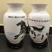 國(guó)禮藝術(shù)大師言奇、張巖石等藝術(shù)陶瓷花瓶定做